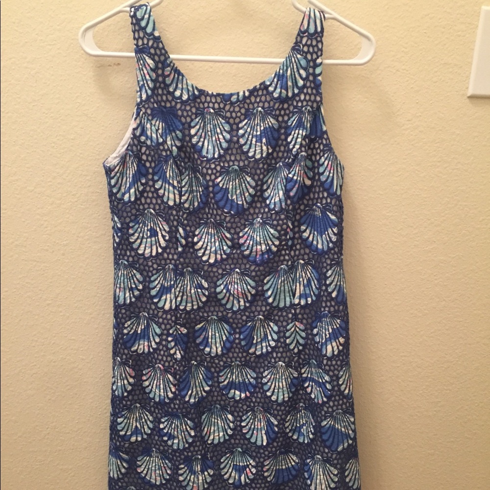 Lilly Pulitzer Aralyn Shell Eyelet Shift Dress - Picture 2 of 4